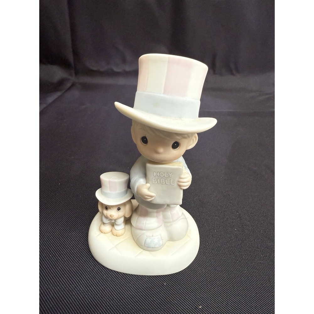 Precious Moments God Bless America Vintage Figurine 1986 Limited 102938 No Box